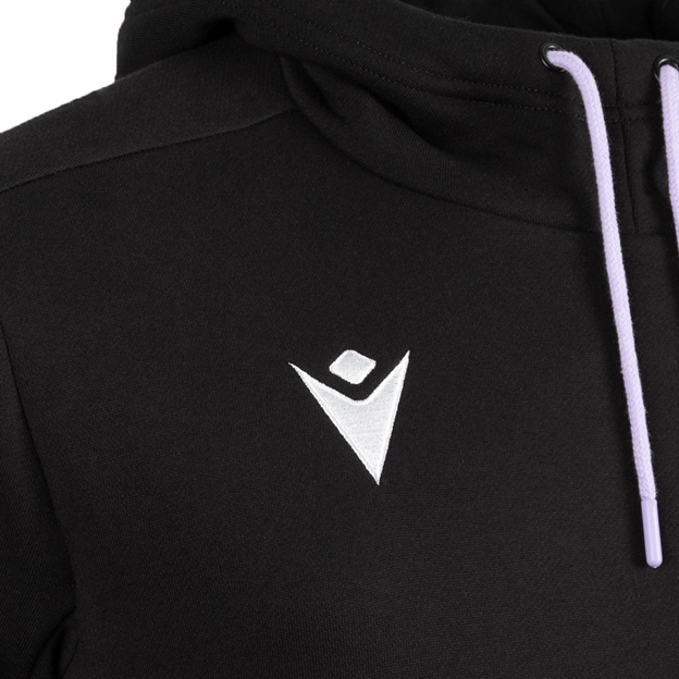 Gloucester Mens Travel Hoodie 25/26 Black Lilac - Macron Logo