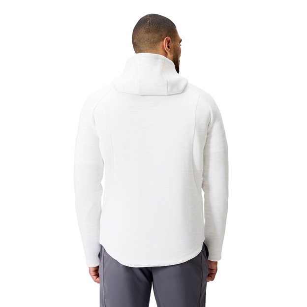 Canterbury Mens Everest Full Zip Hoodie Bright White Marl - Model Back