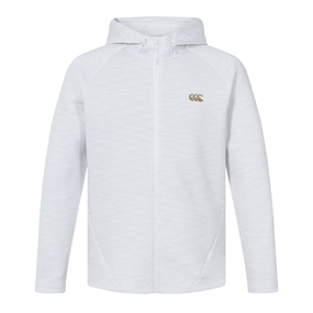 Canterbury Mens Everest Full Zip Hoodie Bright White Marl - Front