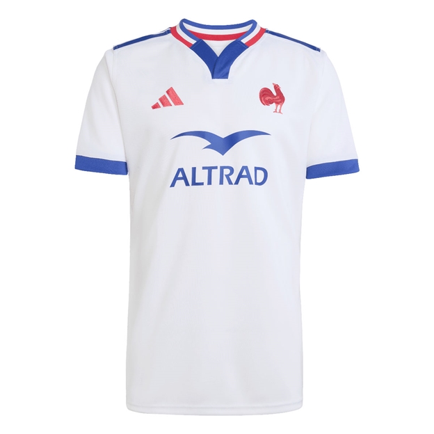 France Mens Away Rugby Shirt White 25/26 - Front View