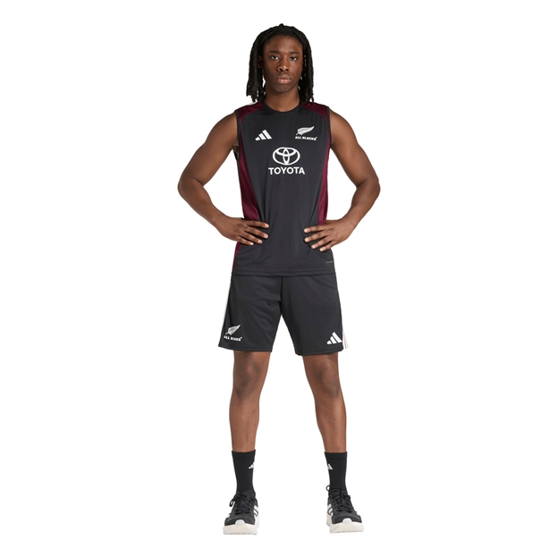 All Blacks Mens Training Vest 26/27 All Black - Model Standing View