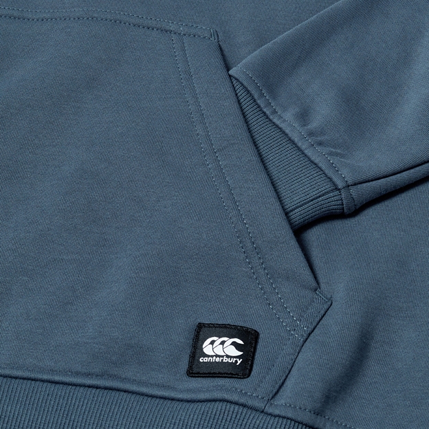 Canterbury Womens Uglies Hoodie Dark Slate Blue - Pocket Close-up