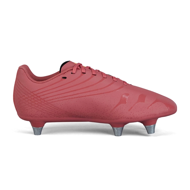 Canterbury Junior Stampede Team Soft Ground Rugby Boots Orange - Instep