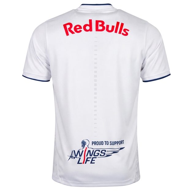 Newcastle Red Bulls Adults Away Rugby Shirt 26/27 White - Back View