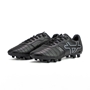 Oxen Kids Raptor Pro firm Ground Rugby Boots-Black/Silver - Front 