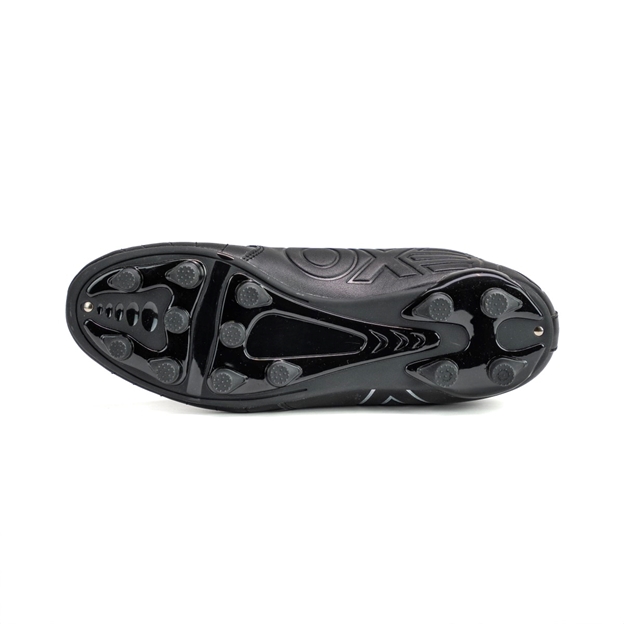 Oxen Kids Raptor Pro firm Ground Rugby Boots-Black/Silver - Sole
