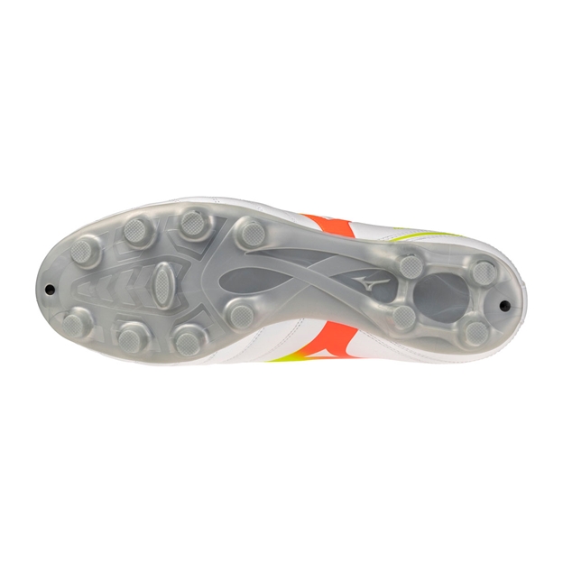 Mizuno Adults Monarcida Neo III Select Firm Ground Rugby Boots White - Soleplate View