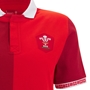 Wales Womens Home Cotton Rugby Shirt 25/26 Short Sleeve Red - Embroidered Wales Logo 