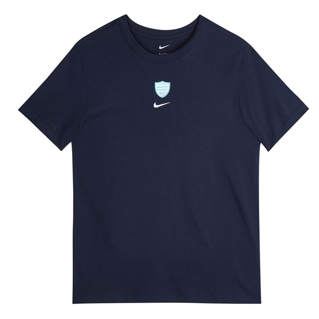 Racing 92 Adults Evergreen T-Shirt 25/26 Navy - Flatlay