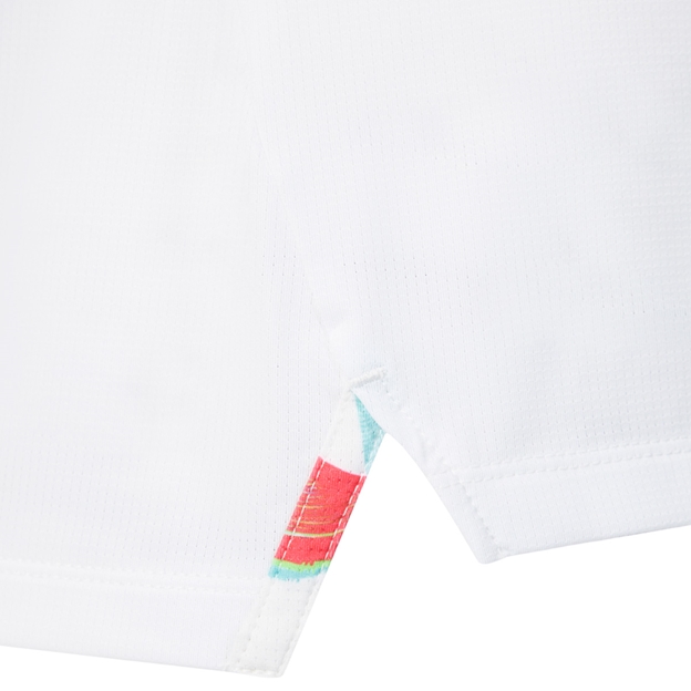 Harlequins Mens Pre Match T-Shirt 26/27 Sea Angel - Hem Detail Close-up
