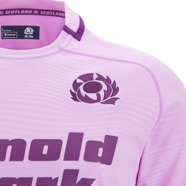Scotland Mens Away Rugby Shirt 25/26 Purple - Scotland Thistle embroidery in purple