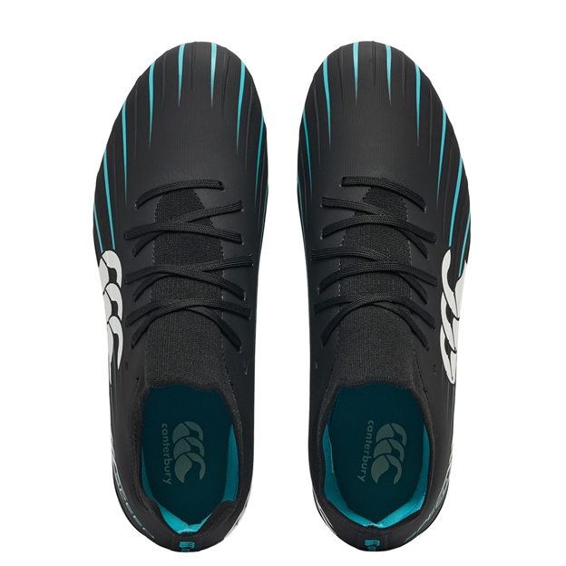 Canterbury Adults Speed Falcon 2.0 Pro Soft Ground Rugby Boots Jet Black - Pair Top View