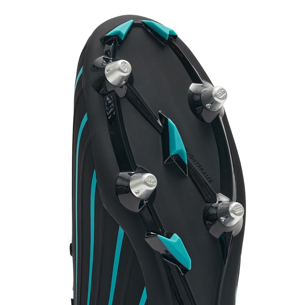 Canterbury Adults Speed Falcon 2.0 Pro Soft Ground Rugby Boots Jet Black - Forefoot Close-up