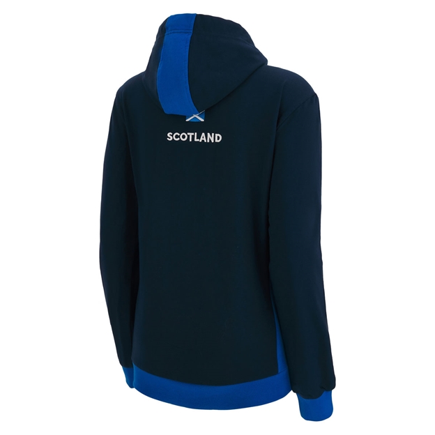Scotland Womens Travel Full Zip Hoodie Navy 2023 - Back