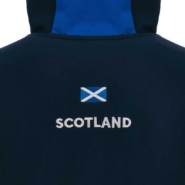 Scotland Womens Travel Full Zip Hoodie Navy 2023 - Scotland Flag