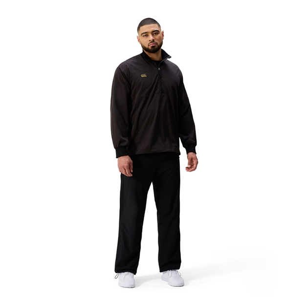 Canterbury Mens Tempo Breakdown Contact Jacket Black Back - Model Full View