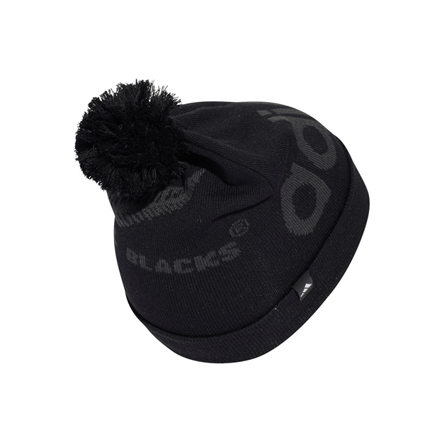 All Blacks Adults Bobble Beanie 26/27 All Black - Back View