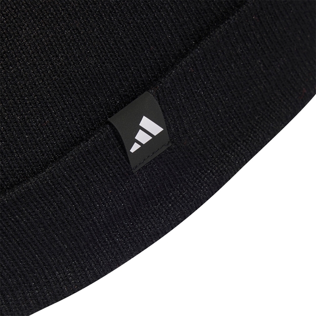 All Blacks Adults Bobble Beanie 26/27 All Black - Adidas Label Close-up