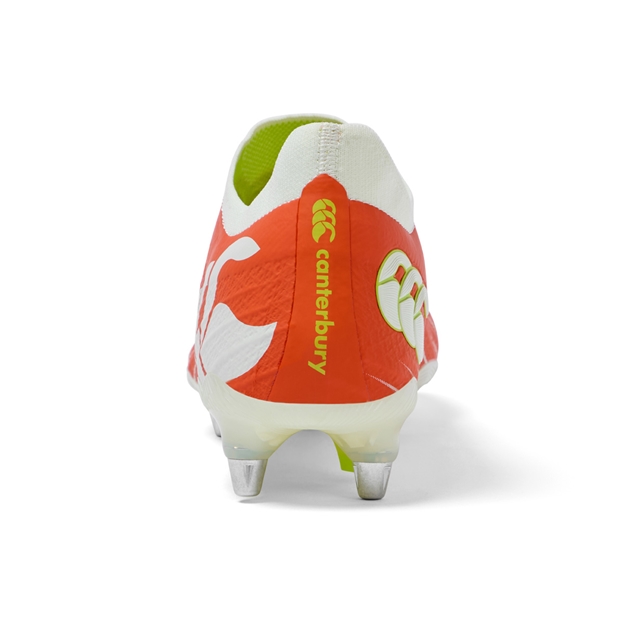 Canterbury Adults Speed Falcon Elite Soft Ground Rugby Boots Orange - Heel