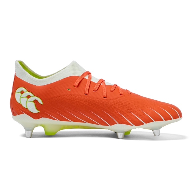 Canterbury Adults Speed Falcon Elite Soft Ground Rugby Boots Orange - Instep
