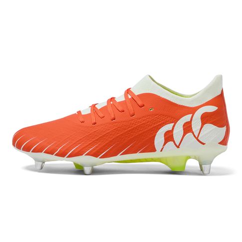 Canterbury Adults Speed Falcon Elite Soft Ground Rugby Boots Orange - Outstep