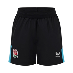 England Kids Away Rugby Shorts 25/26 Black - Front