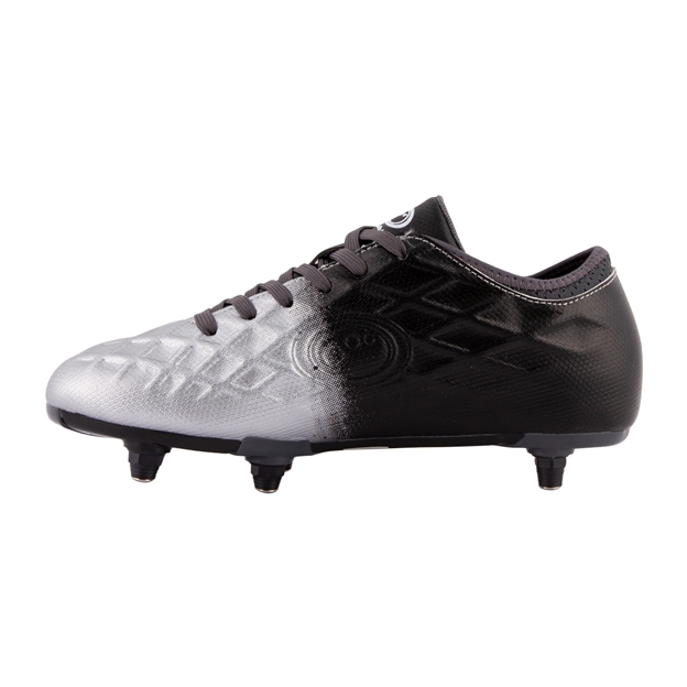 Optimum Kids Ignisio SG Rugby boots Black and Silver - Instep