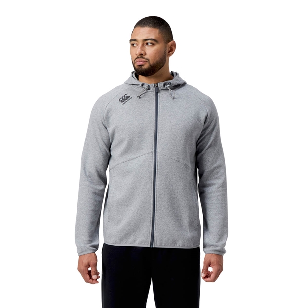 Canterbury Mens Vapodri Full Zip Tempo Hoodie - Static Marl