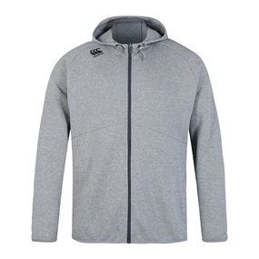 Canterbury Mens Vapodri Full Zip Tempo Hoodie Static Marl - Front