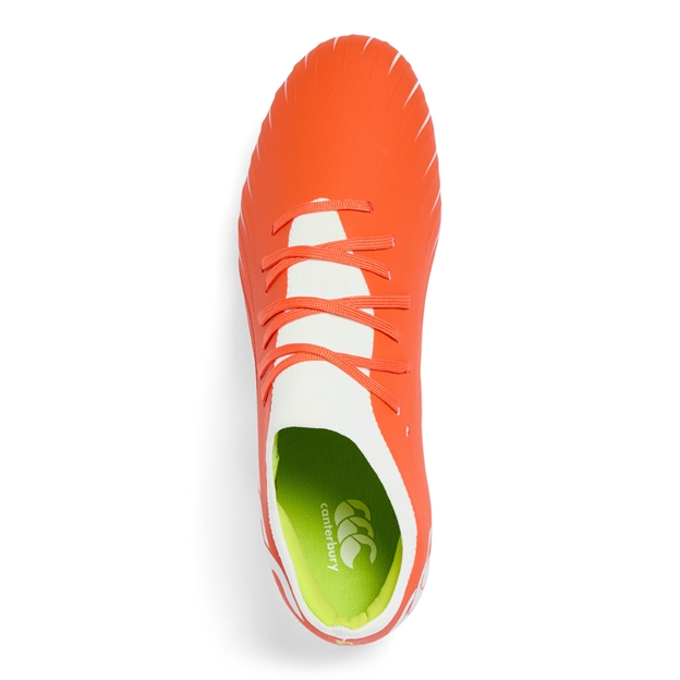 Canterbury Adults Speed Falcon Pro Firm Ground Rugby Boots Orange - Top