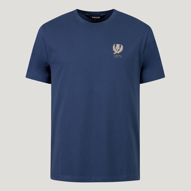Scotland 1871 Mens T-Shirt Petrol Blue - Front View.jpg