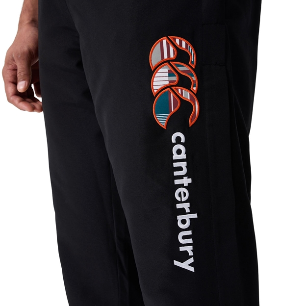 Canterbury Mens Uglies Stadium Pants Black/Multi - Model Logo Close-up