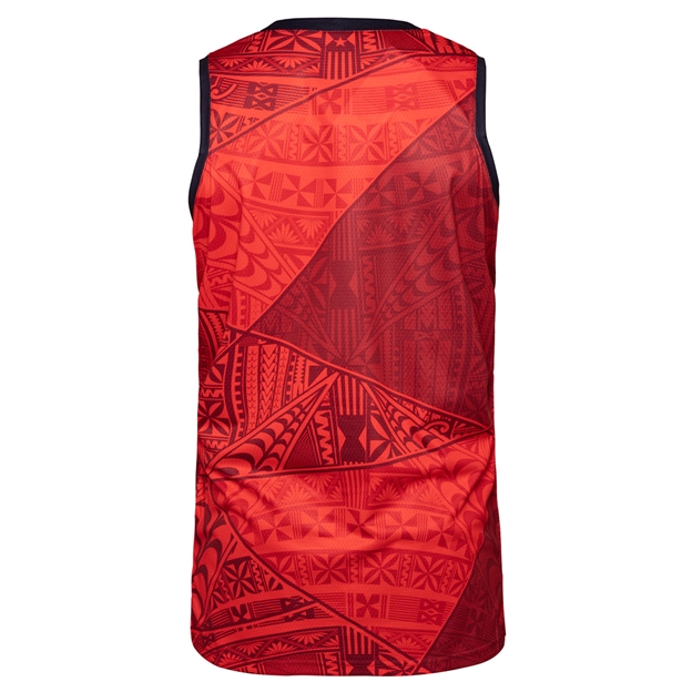 Queensland Reds Mens Pasifika Singlet 25/26 Multi - Back