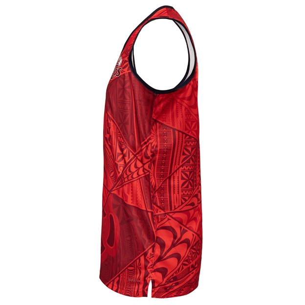 Queensland Reds Mens Pasifika Singlet 25/26 Multi - Side