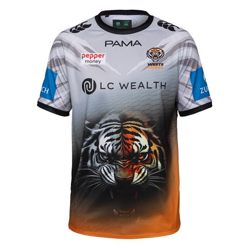 Wests Tigers Mens Training T-Shirt 2026 Multi - Front View