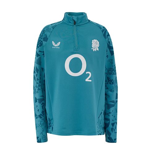 England Kids Performance Midlayer Top 25/26 Reflecting Pond - Front England Kids Performance Midlayer Top 25/26 Reflecting Pond - Front