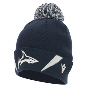 Sale Sharks Beanie 25/26 Navy - Front