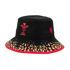 Wales Adult Bucket Hat 25/26 Black - Front