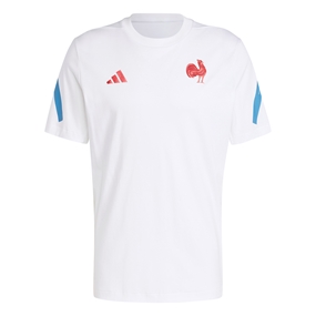 France adidas Mens Travel T-Shirt - White 2024 - Front