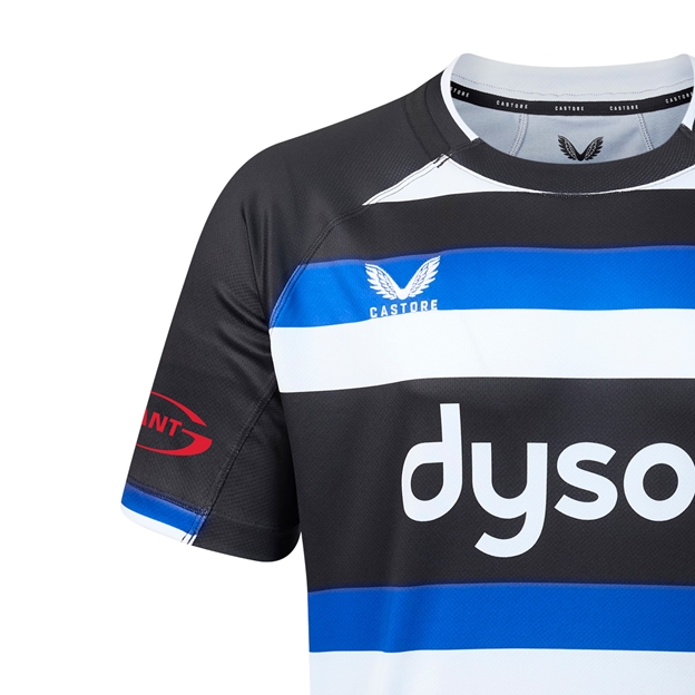 Bath Rugby Womens Home Rugby Shirt 26/27 Caviar - Castore Close-up