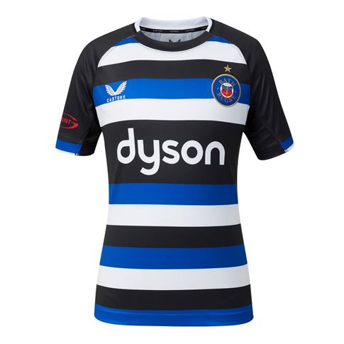Bath Rugby Womens Home Rugby Shirt 26/27 Caviar - Front View