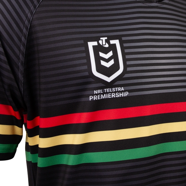 Penrith Panthers Mens Supporter Shirt 25 Black - NRL Telstra Premiership
