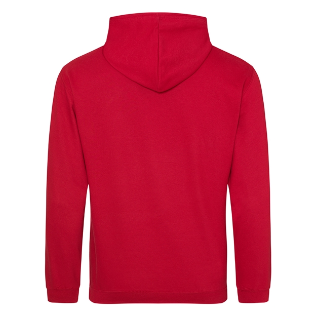 Wales Mens Classic XV Hoodie Red - Back