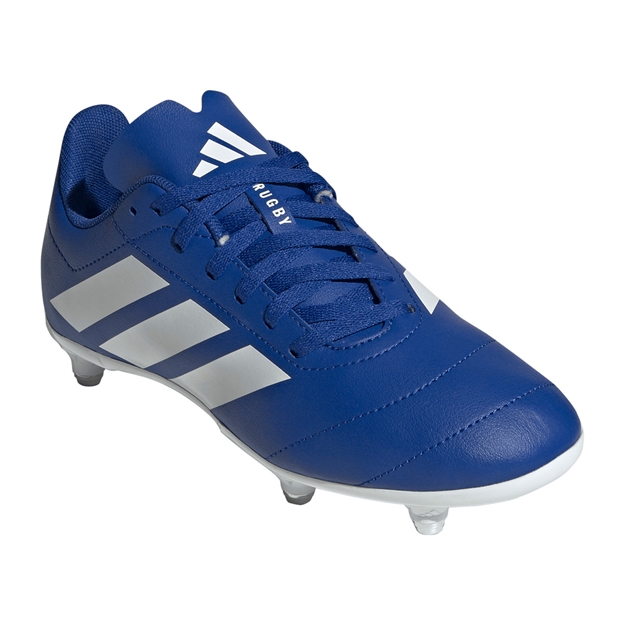 Adidas Kids Soft Ground Rugby Boots Team Royal Blue - Front View