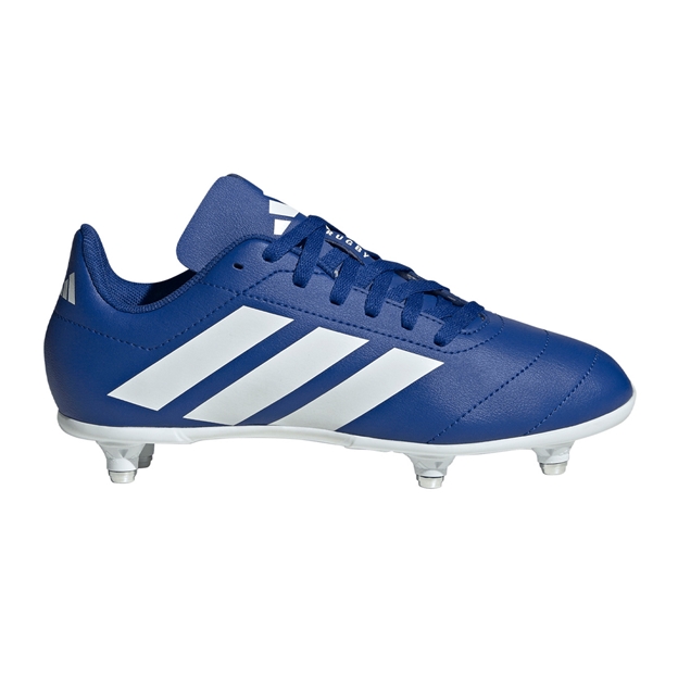 Adidas Kids Soft Ground Rugby Boots Team Royal Blue - Outstep View