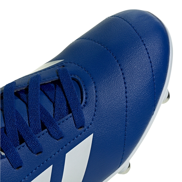Adidas Kids Soft Ground Rugby Boots Team Royal Blue - Toe Close-up