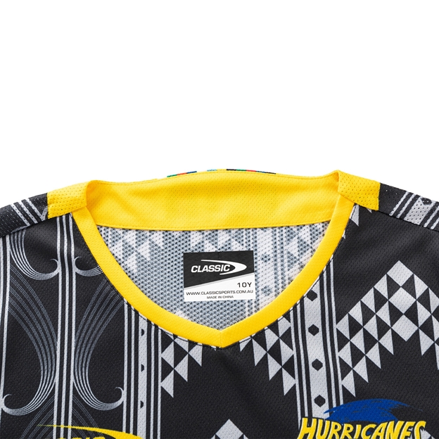 Hurricanes Kids Pro Training T-Shirt Black 2025 - Collar
