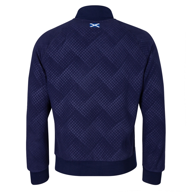 Scotland Mens Travel Half Zip Fleece 26/27 - Back View