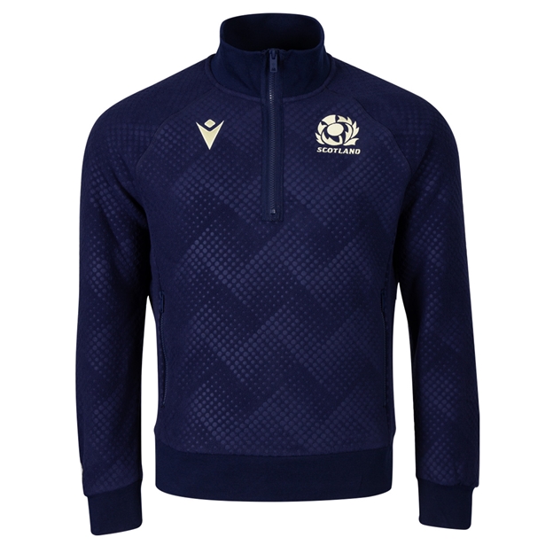 Scotland Mens Travel Half Zip Fleece 26/27 - Front View
