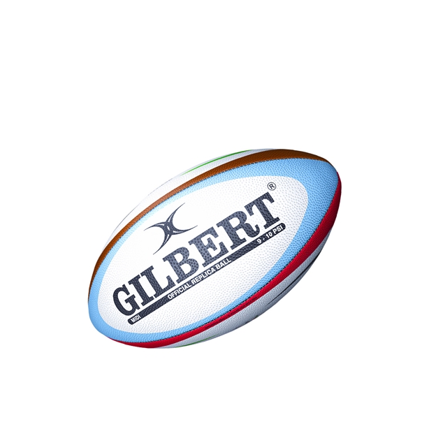 Gilbert Harlequins Replica Rugby Ball Midi - Back
